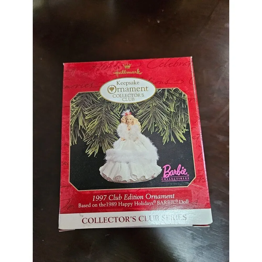 1997 Hallmark Keepsake Ornament - Club Edition - Happy Holidays Barbie NIB